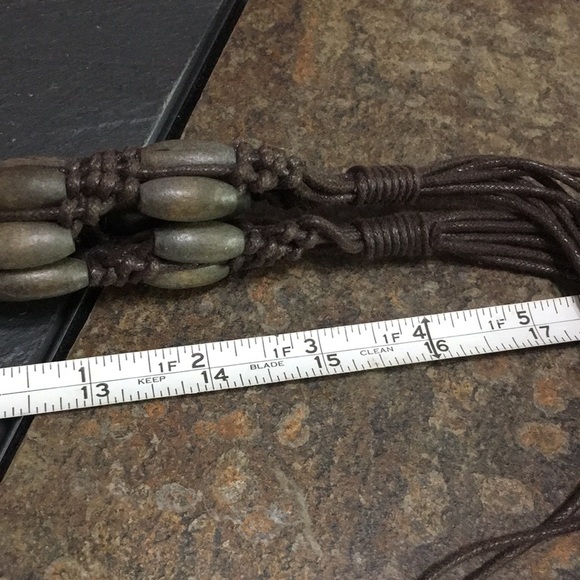 Macramé Beaded belt - Picture 4 of 7